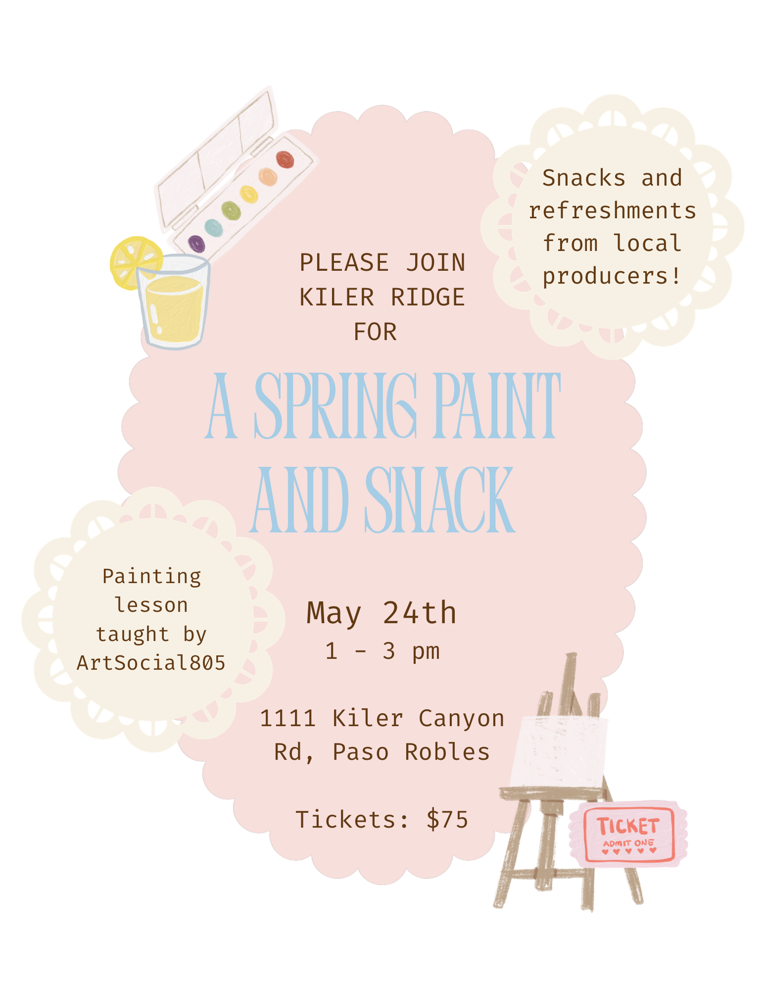 Spring Paint & Snack